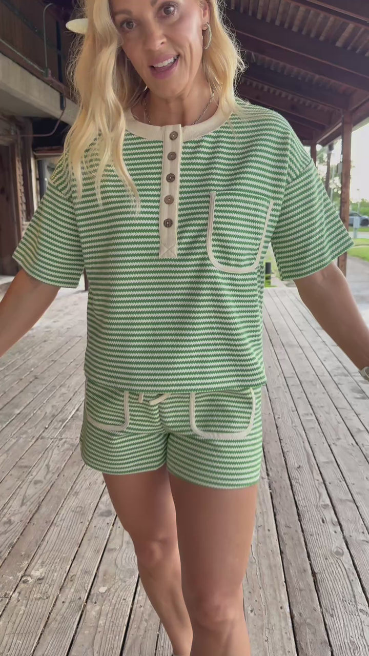 Woven Weekend Zig Zag Stripe Lounge Set