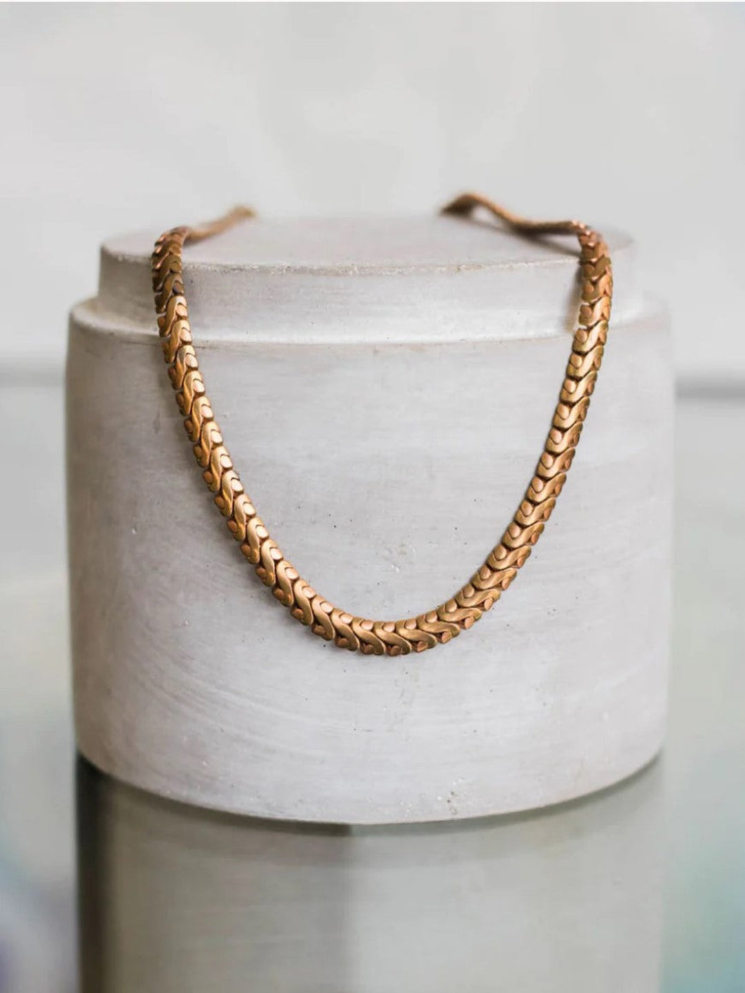 Serpent Necklace, Brass