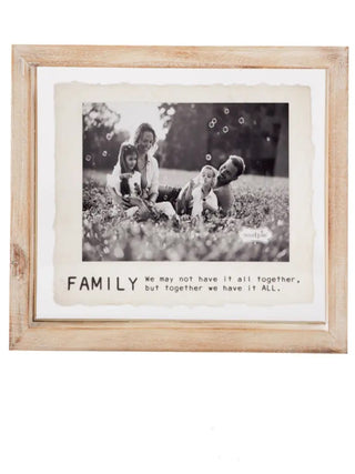 4x6 Family Glass Wood Frame