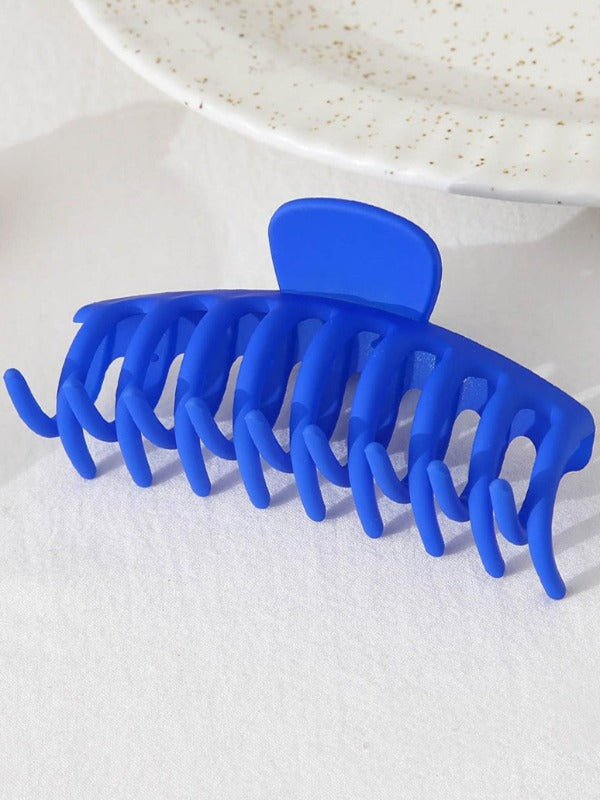 Large Matte French Style Claw Clip, Royal Blue