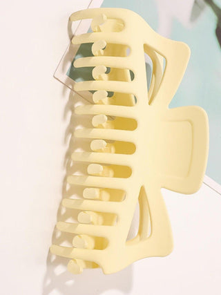 X-Large Matte French Style Claw Clip, Cream