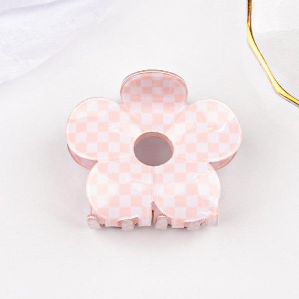 Acetate Flower Hair Clip, Assorted Colors