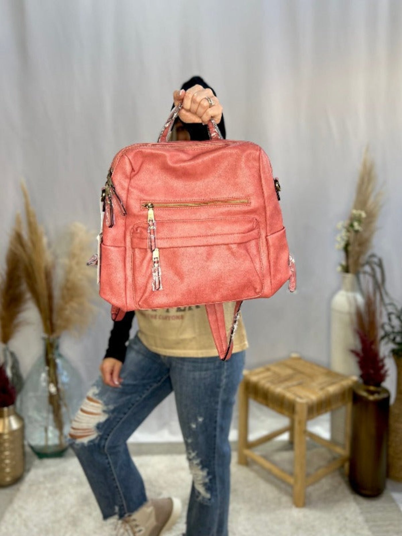 Amelia Backpack Terracotta Season 7 Boutique