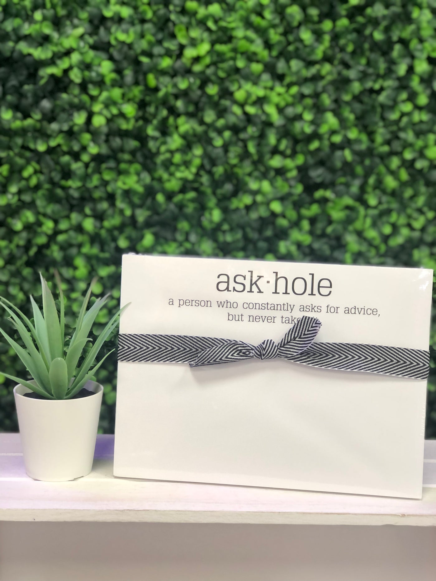 Ask-Hole A Person Who Constantly Asks for Advice, but Never Takes it Note Pad