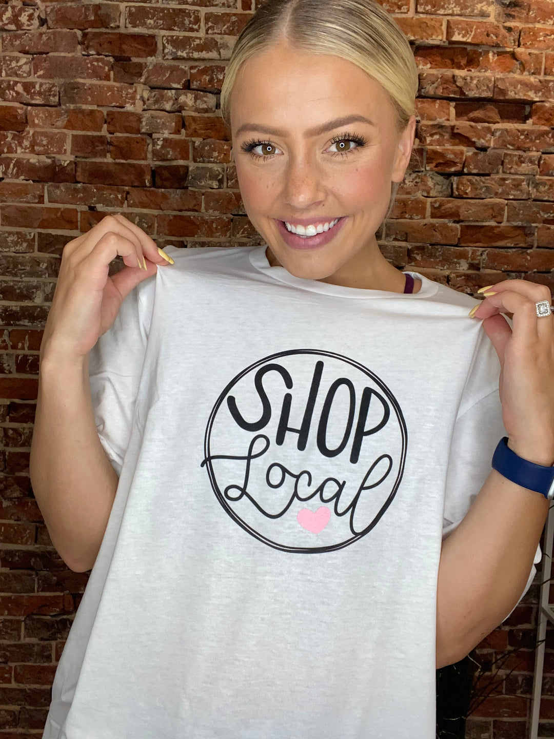 Shop Local Graphic Tee in White