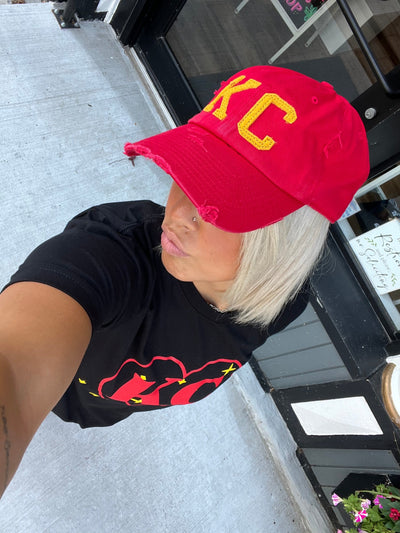 1KC Signature Hat, Red with Gold Felt