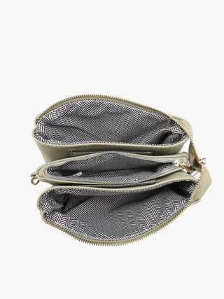 Riley Crossbody, Nubuck Black
