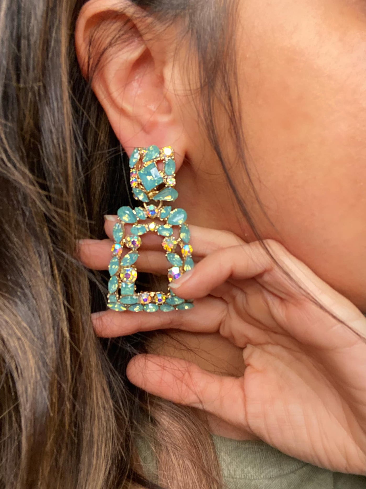 The Jade Vintage Jewel Earrings, Assorted Colors