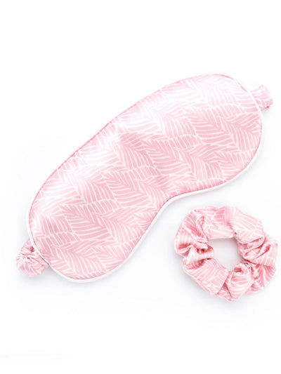 Satin Eye Mask and Scruchie Set, Assorted Color