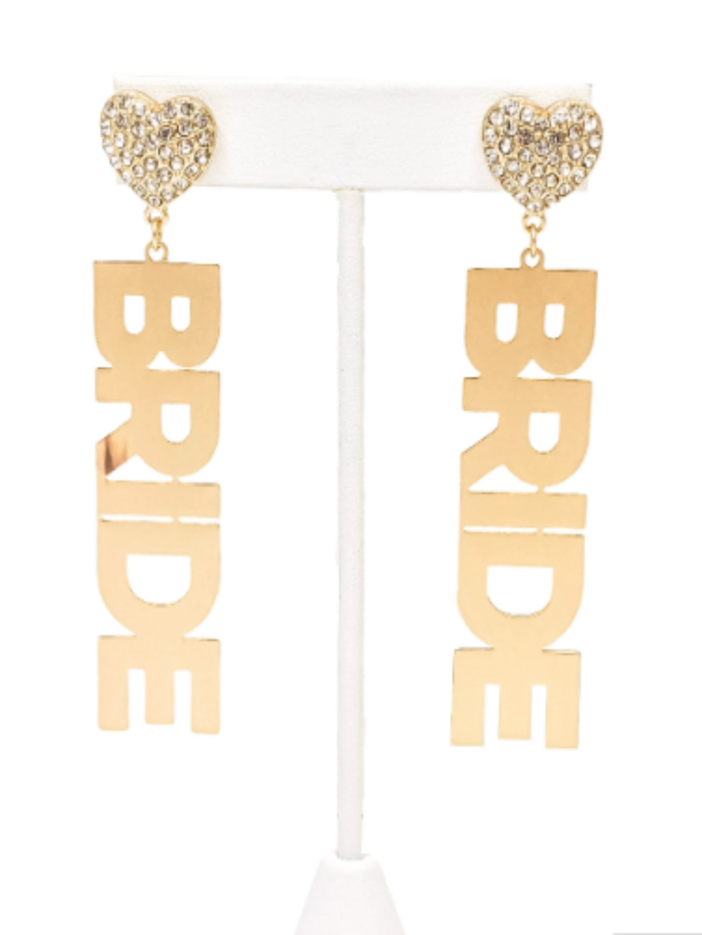 Terri "Bride" Drop Earrings, Gold