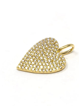 Charm Bar Assorted Charms, Gold-Mini Clear Moody Heart