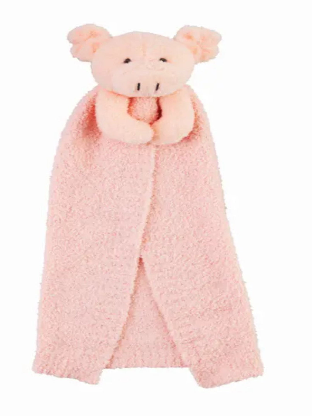 Chenille Lovey Blanket, Pig