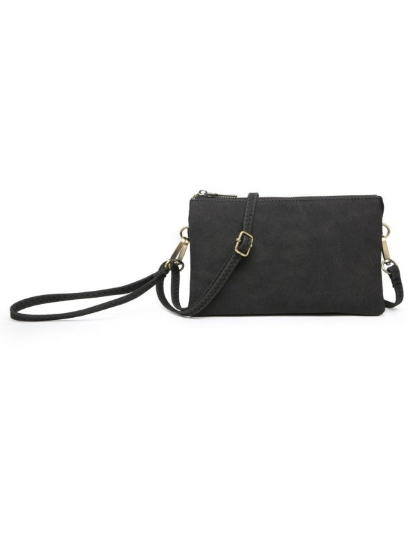Nubuck Black Riley Crossbody
