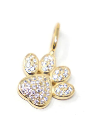 Charm Bar Assorted Charms, Silver-Paw Print